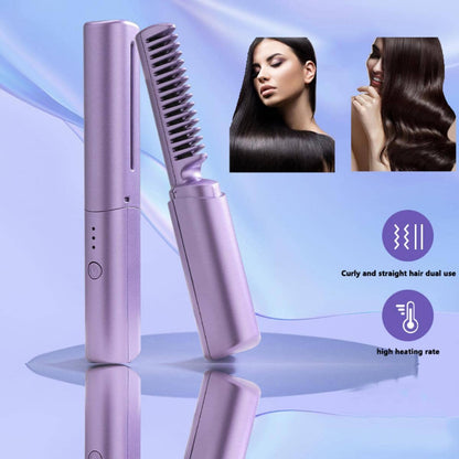 Meneflix Portable Mini Hair Straightener Hot Comb